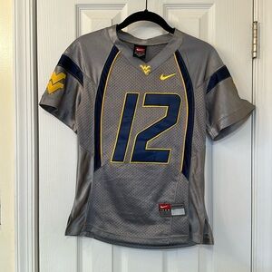 Limited edition women’s grey West Virginia University football jersey